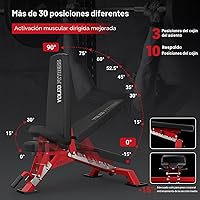 Vista 5 de YOLEO Banco de Pesas Ajustable Comercial - MÁXIMO 2300 LBS Banco de Entrenamiento de Servicio Pesado para Gimnasio en Casa, Press de Banco