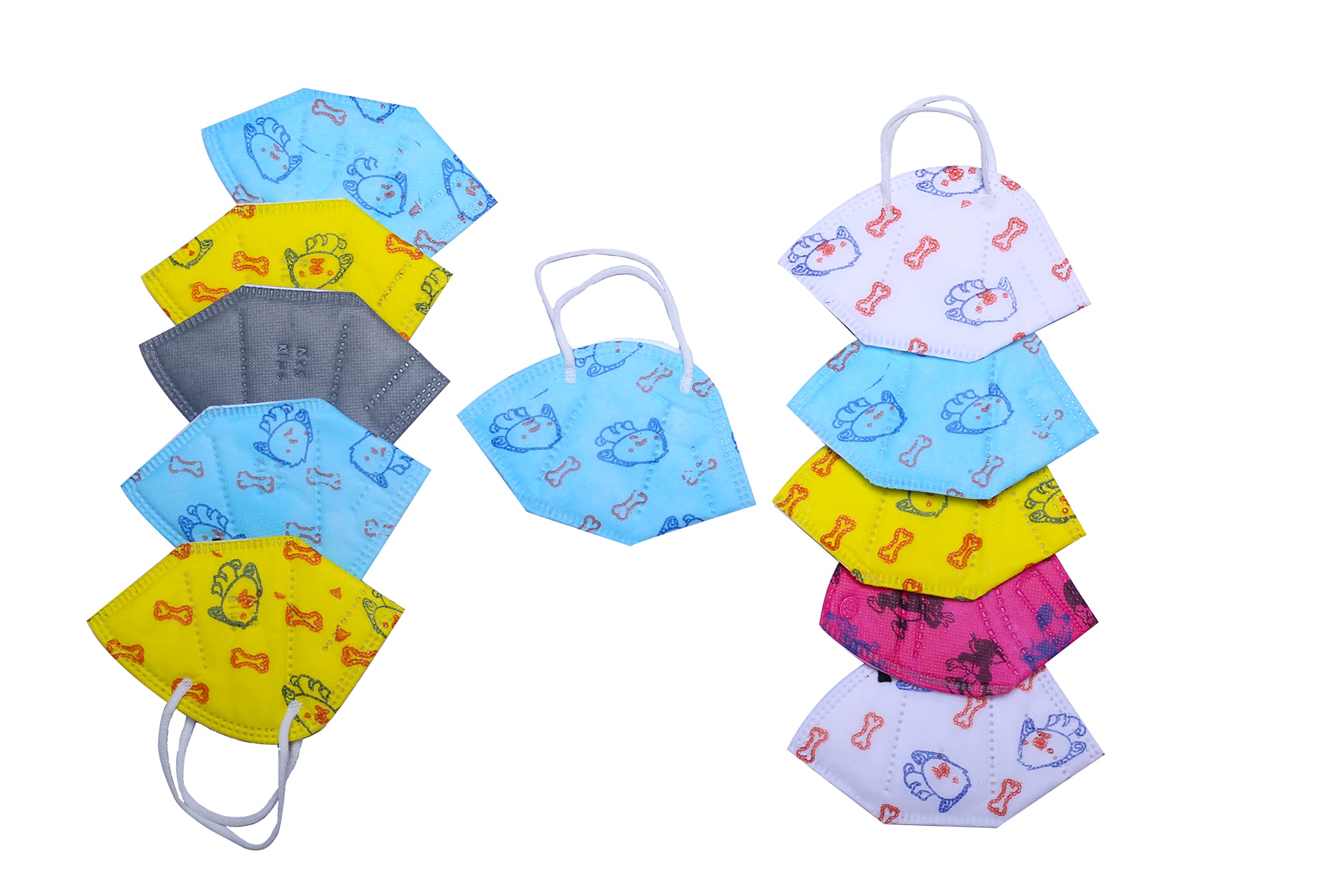 VE-MARUSH (PACK OF 5 5 Layer Kids N-95 Mask For Boys, Kids, Girls Cartoon Printed Mask For 3 To 8-9 Year Old Boys & Girls, Reusable & Washable Face Mask For Kids, Children (B09MW9N184) Amazon Price History, Amazon Price Tracker