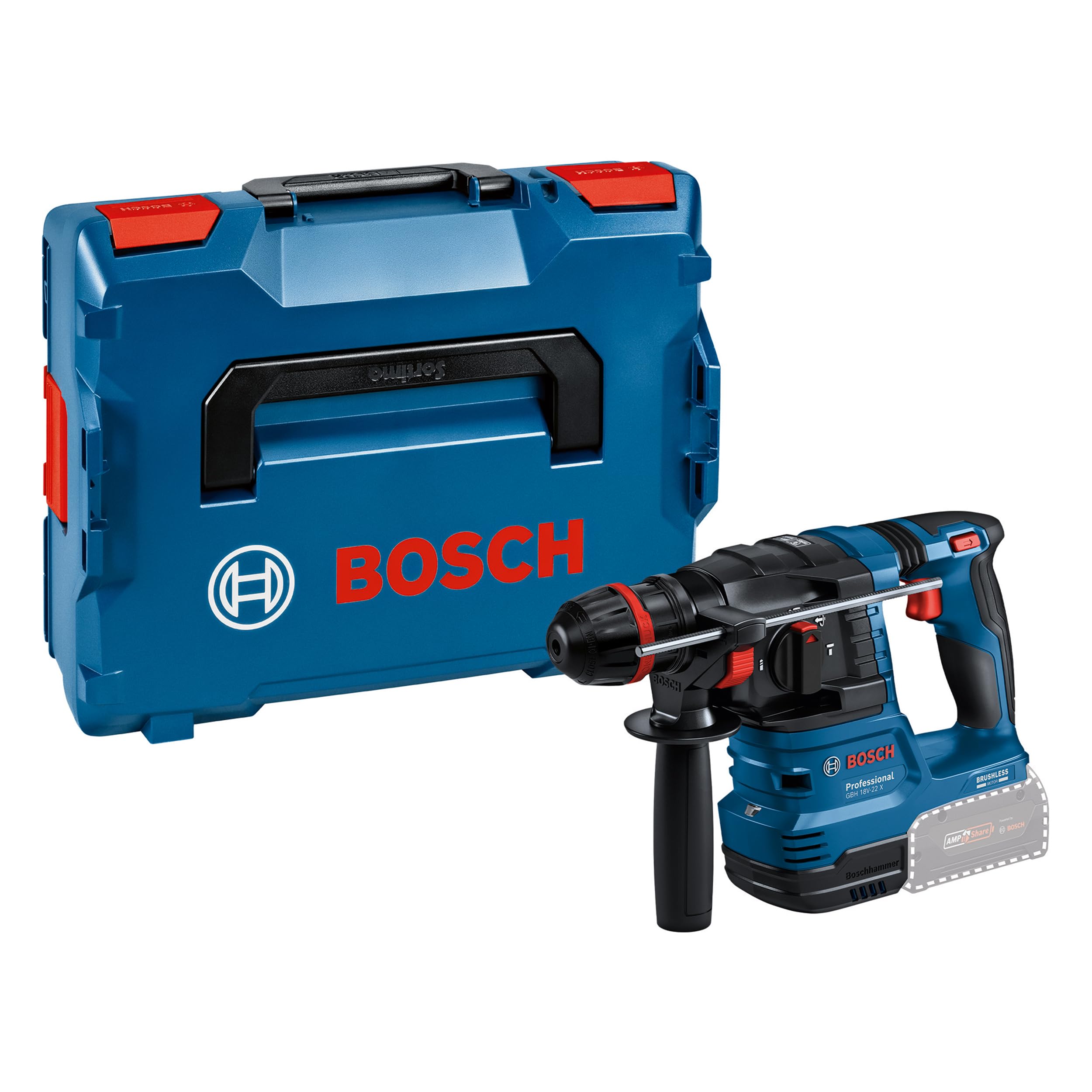 Bosch Professional 18V System battery-powered hammer drill GBH 18V-22 X (incl. L-BOXX 136)
