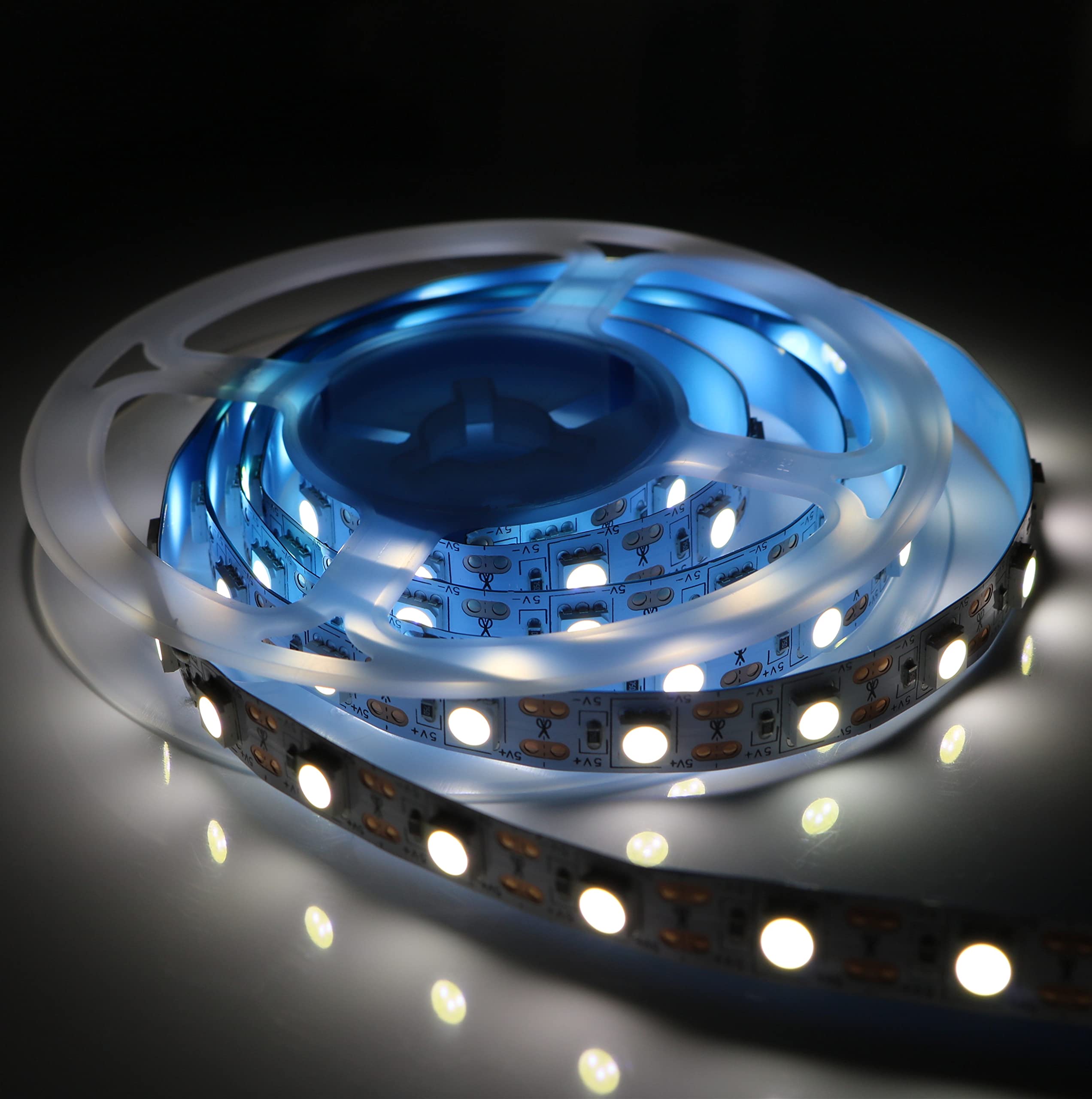 Buyertime White 2M/6.56Ft 120Leds Usb Smd5050 Led Strip Light 5V Usb Powered Flexible Led Tape Lights For Tv Backlight, Computer, Laptop, Room Diy Decoration (White)