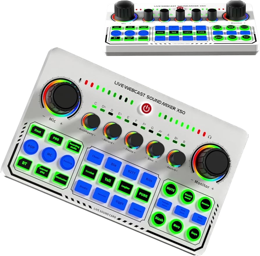 Amazon.com: X50 Live Sound Card, 12 Warm Sound Effects, One Touch Amazon.com: X50 Live Sound Card, 12 Warm Sound Effects, One Touch