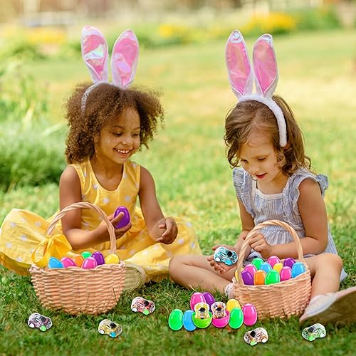 Miniatura 5 de 36 piezas de autos de Pascua rellenos con huevos de Pascua, mini autos de carreras de Pascua para niños y niños, juguetes de coche de Pascua para