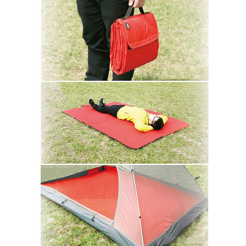 Mat Pique-Nique Pique-Nique Couverture Park Lawn résistant à l'humidité Pad Voyage Portable épais Rangement Pliable Beach Mat léger Tapis de Jeu pour Enfants 150 × 210cm