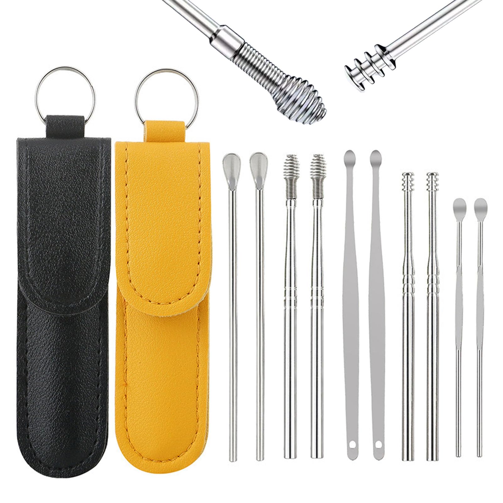 Photo 1 of 3Packs of Ear Pick Earwax Removal Kit?12 Pack Spiral Ear Cleaner Earwax Removal Kit?Ear Wax Removal Tool?Deep Ear Cleaning Tool Pick Ear Wax Scooper,Ear Cleaning Kit for Adults.