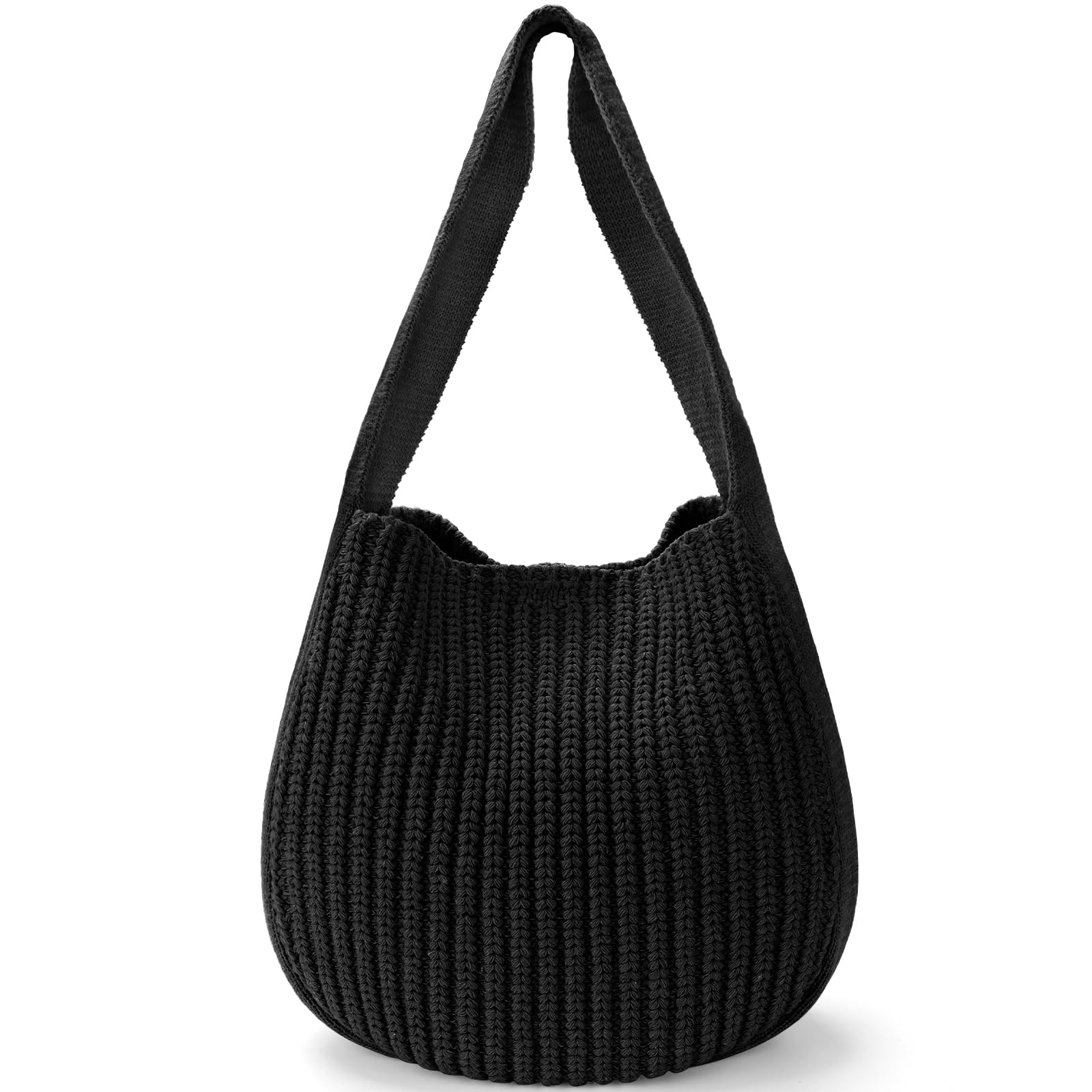 hatisan Crochet Bags for Women - Summer Beach Tote, Aesthetic Hippie Knit Bag