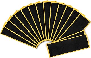 15Pcs Fingerboard Foam Grip Tape, Quality Wooden Board Strong Adhesive Foam Anti Slip Stickers Black Mini Skateboard Grips Tape 4.33x1.5inch (Black 15Pcs)