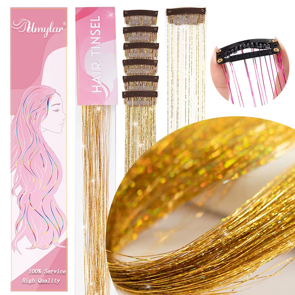 FRCOLOR Fascia Per Capelli Con Stelle Glitter Oro E Argento – Cerchietto Natale Con Pentagramma, 24x15cm