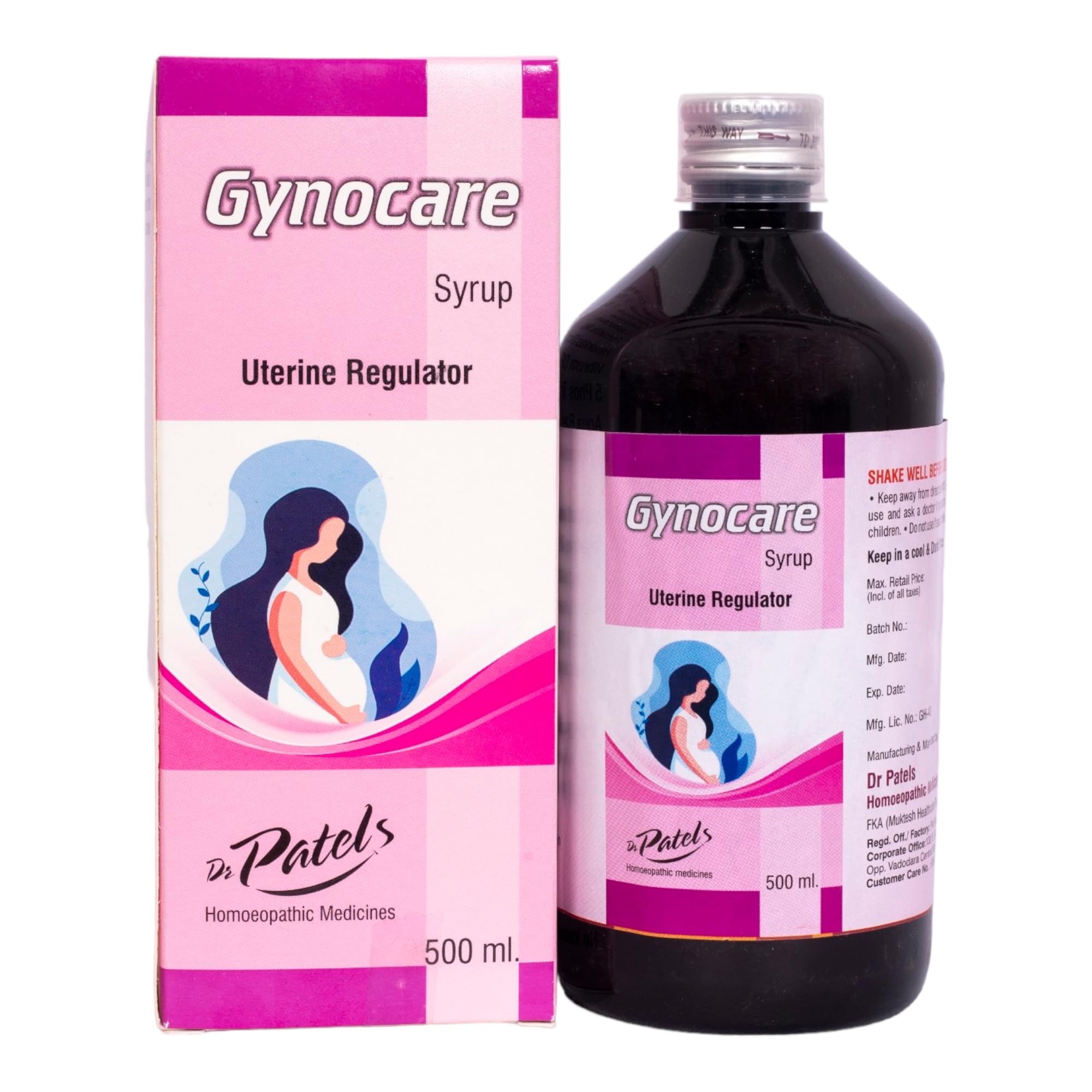 Dr Patel's Homeopathic Gynocare Syrup - Uterine Regulator Tonic | Uterine Tonic for Irregular, Profuse Menses, and Leucorrhea- 500ml-picture-10