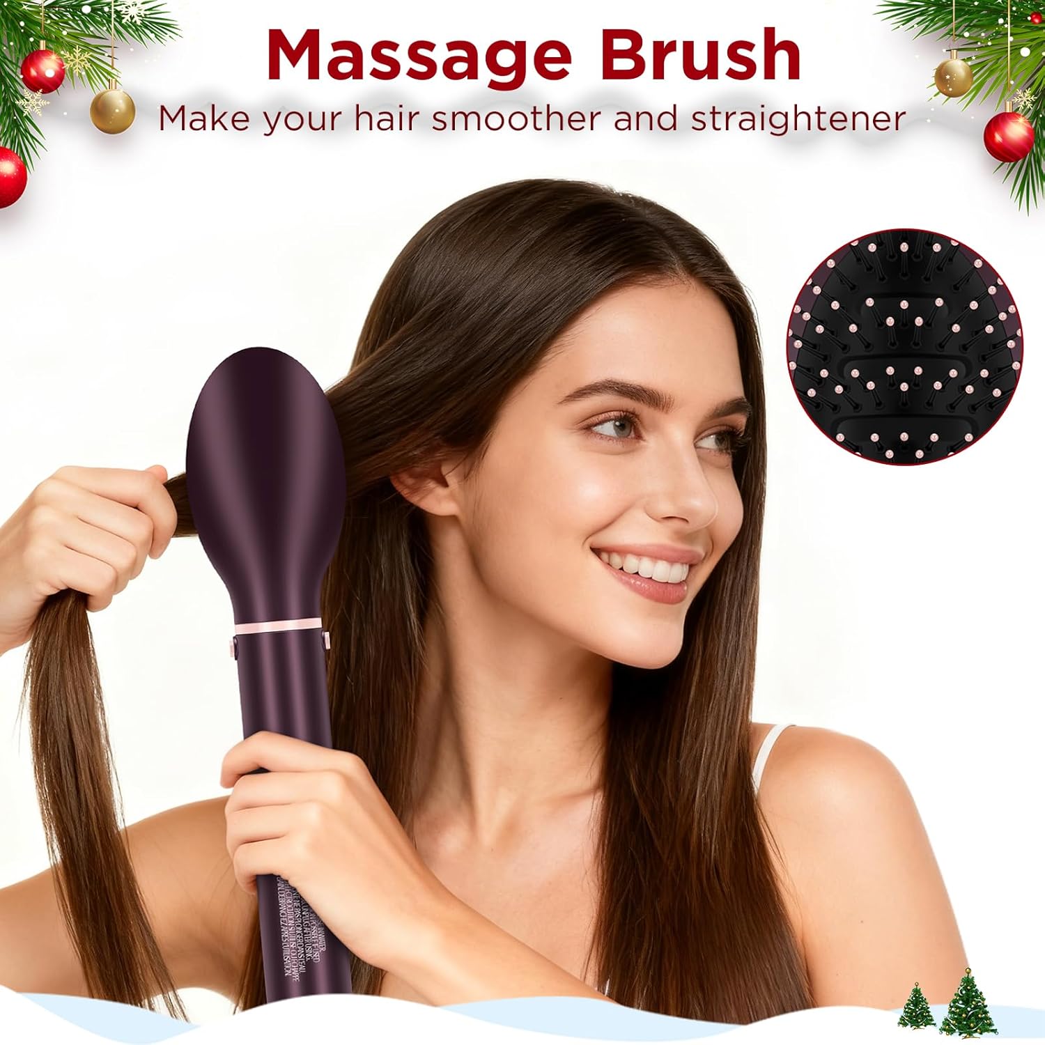 MaxAIR 2.0 7-in-1 Hot Air Styler,Travel Dual Voltage Multi-Styler Set, High Speed Hair Dryer Brush with Air Hair Straightener, 1.1 Inch Auto-Wrap Curlers, 110,000RPM,Jasper Plum - Image 7