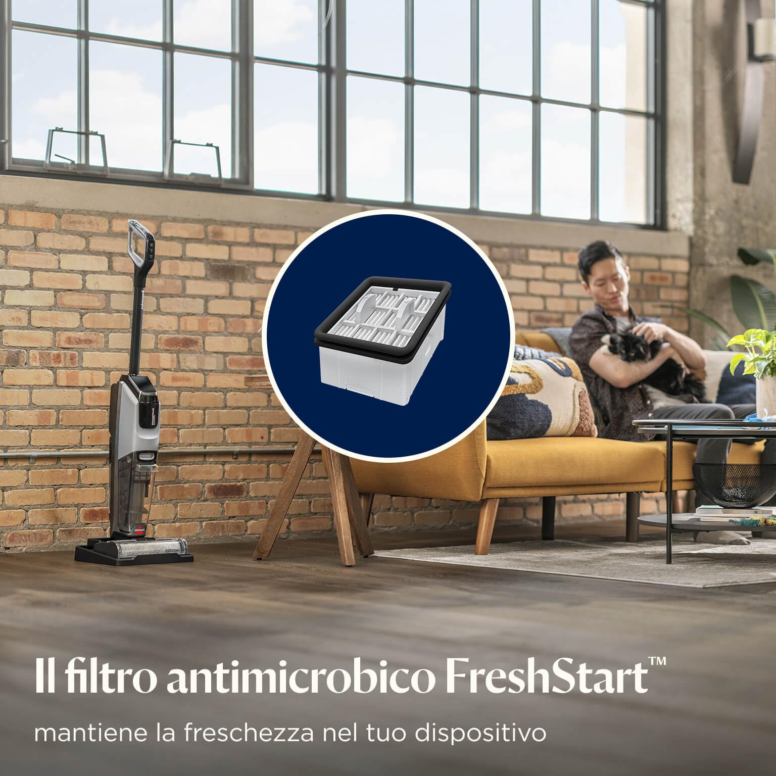 BISSELL FreshStart Kit, 2 × soluzione FreshStart Cycle e 2 × filtro FreshStart| Per CrossWave OmniForce, OmniForce Edge, OmniFind, modelli 3912, 3999, 4000, 4006, 4007, 4008, 4017, 4087