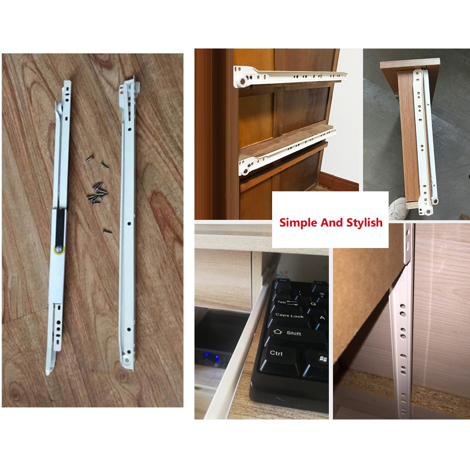 Amazon.co.jp: 引き出しレール金具 250-550mm、スライドレール伸縮式