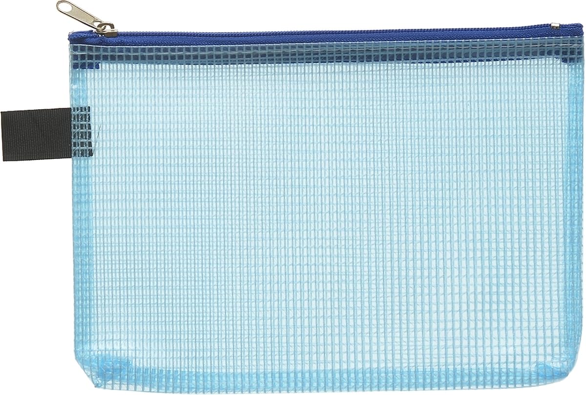 A6 Zipper Pouch, Blue