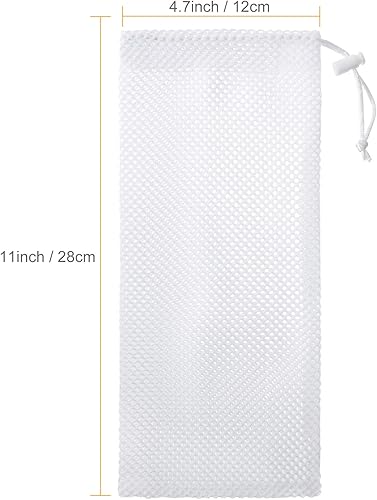 Miniatura 2 de Weewooday Alimentador de calcetines de pinzón de 6 piezas, alimentador de pájaros instantáneo, color blanco