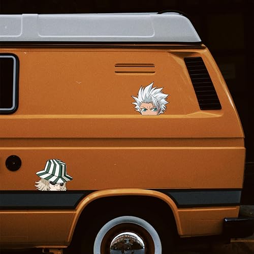 Miniatura 4 de 6 calcomanías de coche de anime de 6.1 pulgadas para mujereshombres, calcomanías de Ichigo de la muerte de anime, accesorios de automóvil de anime,