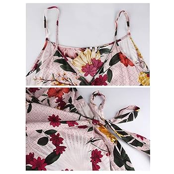 Glipfile Women's One Piece Deep V Neck Ruffles Western