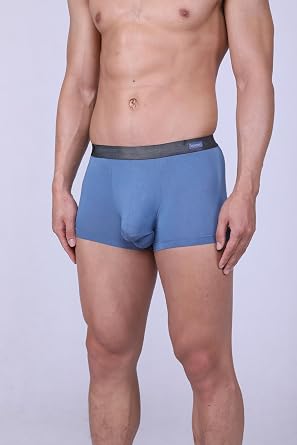 Separatec Men's Boxer Briefs Dual Pouch, Stretch Underwear Bamboo Fibre Moisture-Wicking Breathable Smooth Mens Boxer Shorts Long Multipack