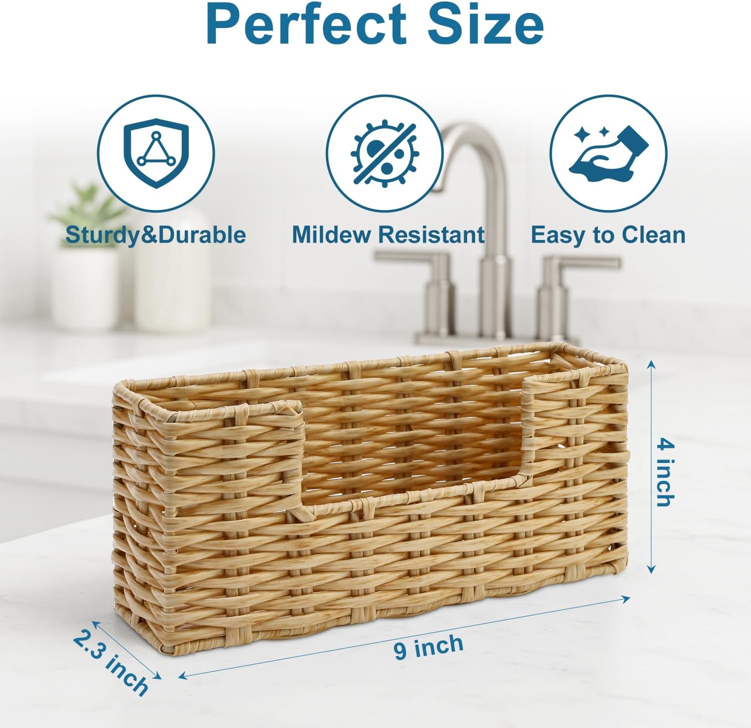 Paper Guest Towel Holder for Bathroom Napkin Holders Disposable Hand Face Towel Stand Modern Vertical Napkin Dispenser Holder Tray for Kitchen Table Tissue Holders Guest Bathroom Decor Essentials - Image 5