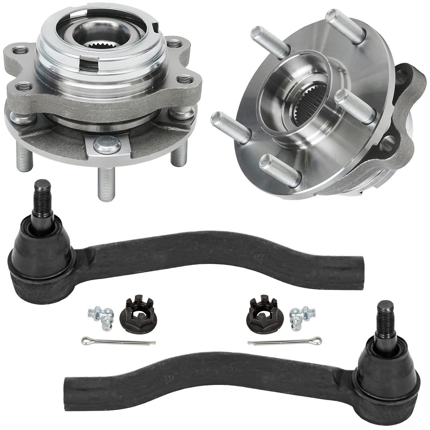 Detroit Axle - Front 4pc Wheel Bearing Hubs Kit for Infiniti JX35 QX60
