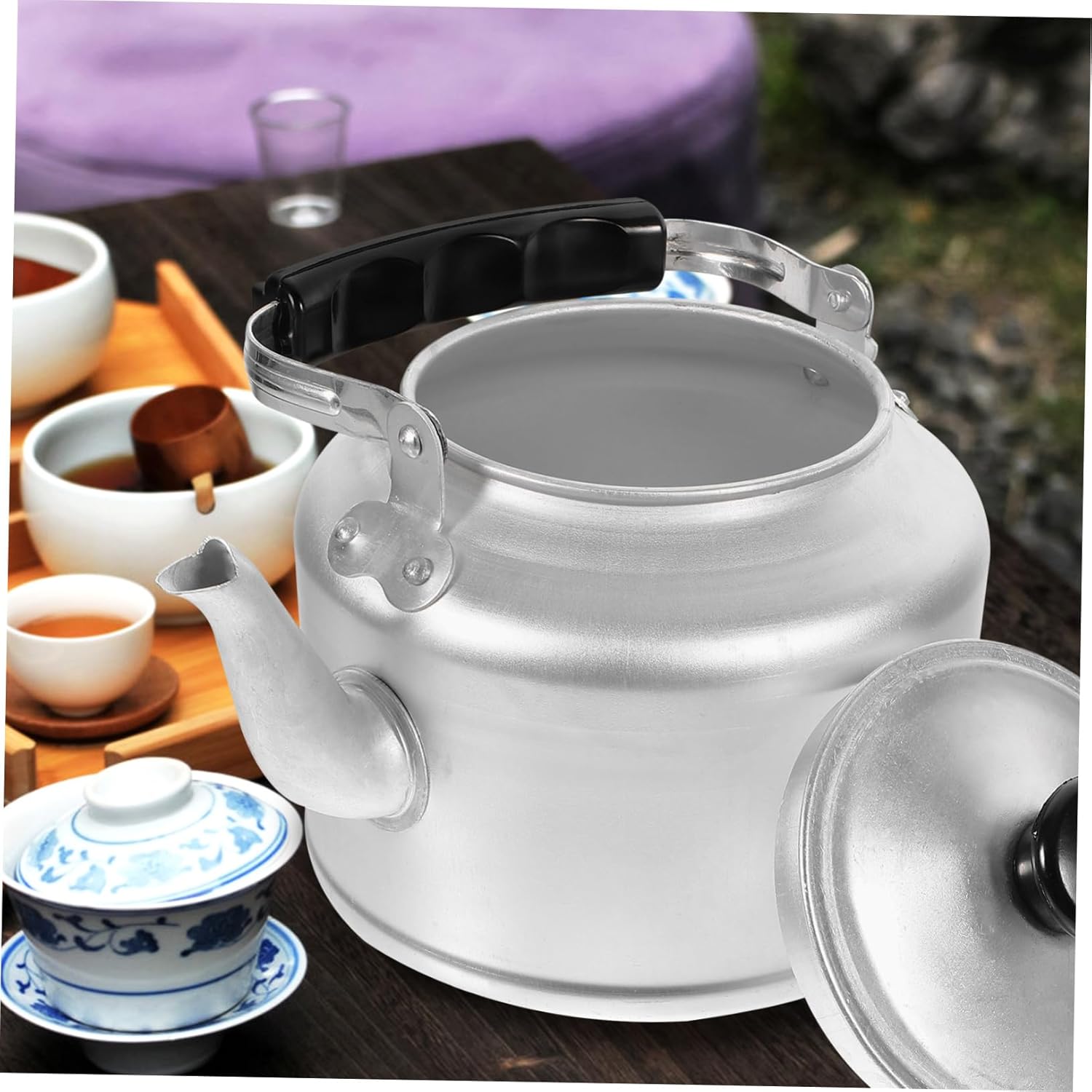 Thickened Aluminum Kettle Large Capacity Tea Pot Stovetop Water Heater Random Style