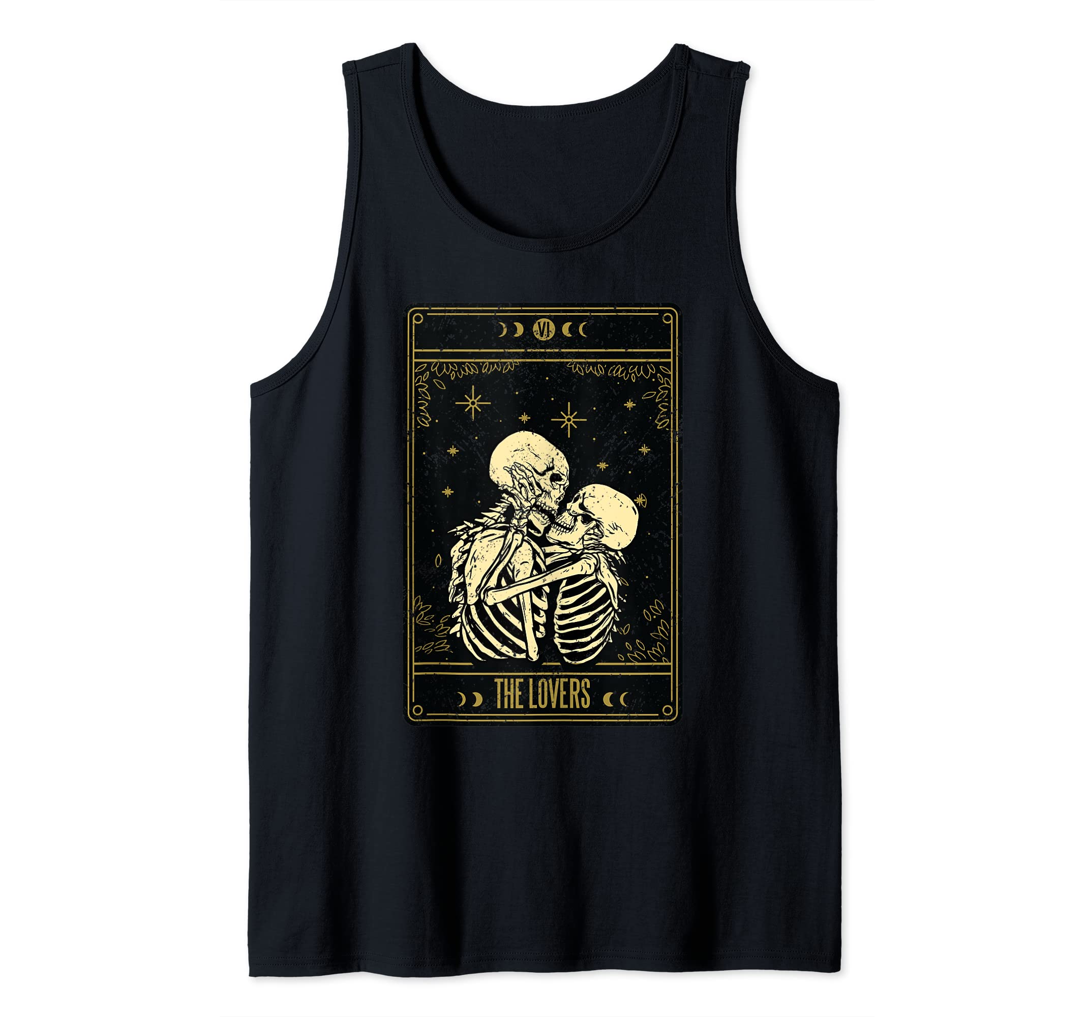 Tarot Cards - The Lovers - Witchcraft - Fortune Teller Tank Top, Black