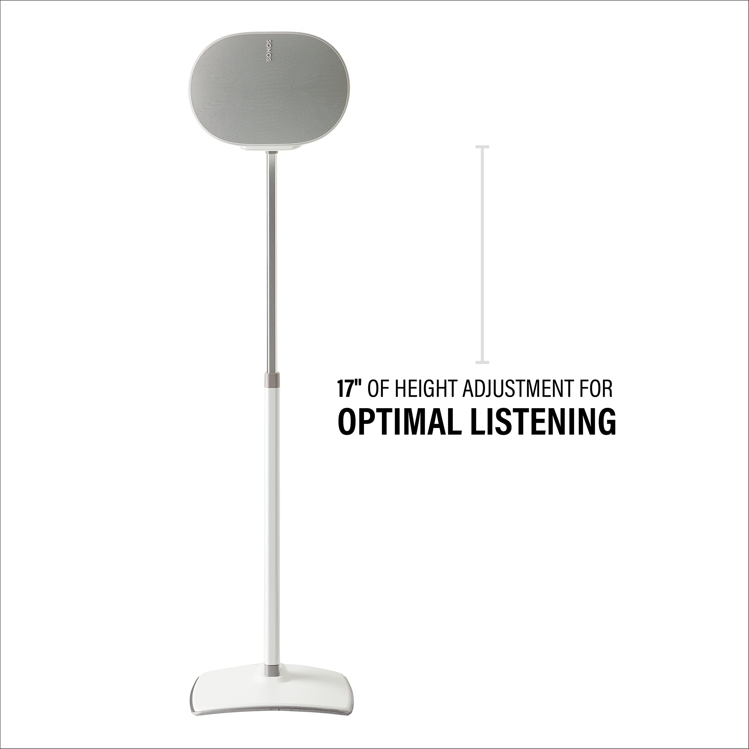 Sanus Soporte de Altavoz Ajustable en Altura para Sonos Era 300 Single WSSE3A1