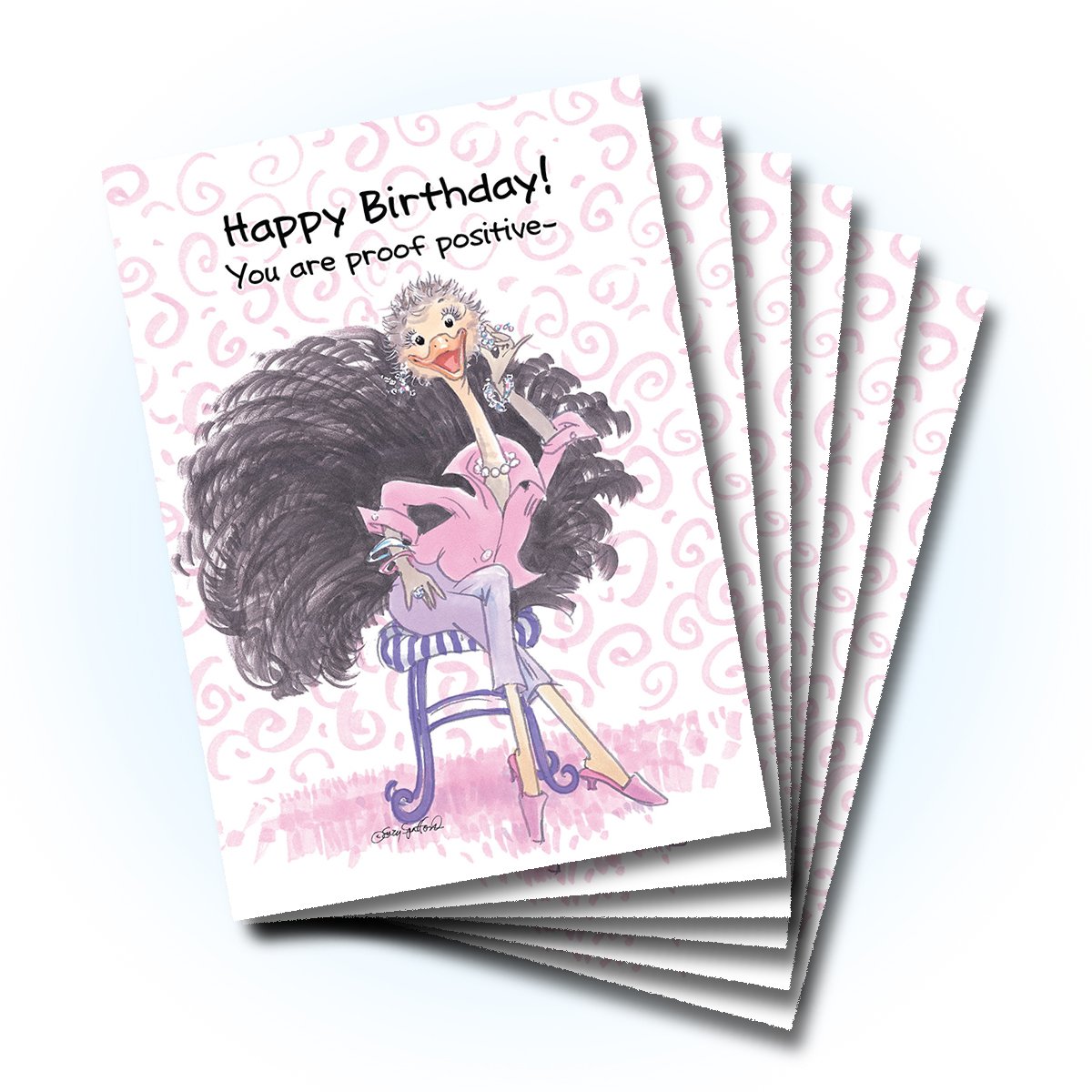 Amazon.com: Suzy's Zoo Happy Birthday Card 6-Pack 10295 : Office