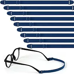 Pacote com 6 tiras ajustáveis para óculos infantis, pulseira elástica para óculos esportivos, para crianças