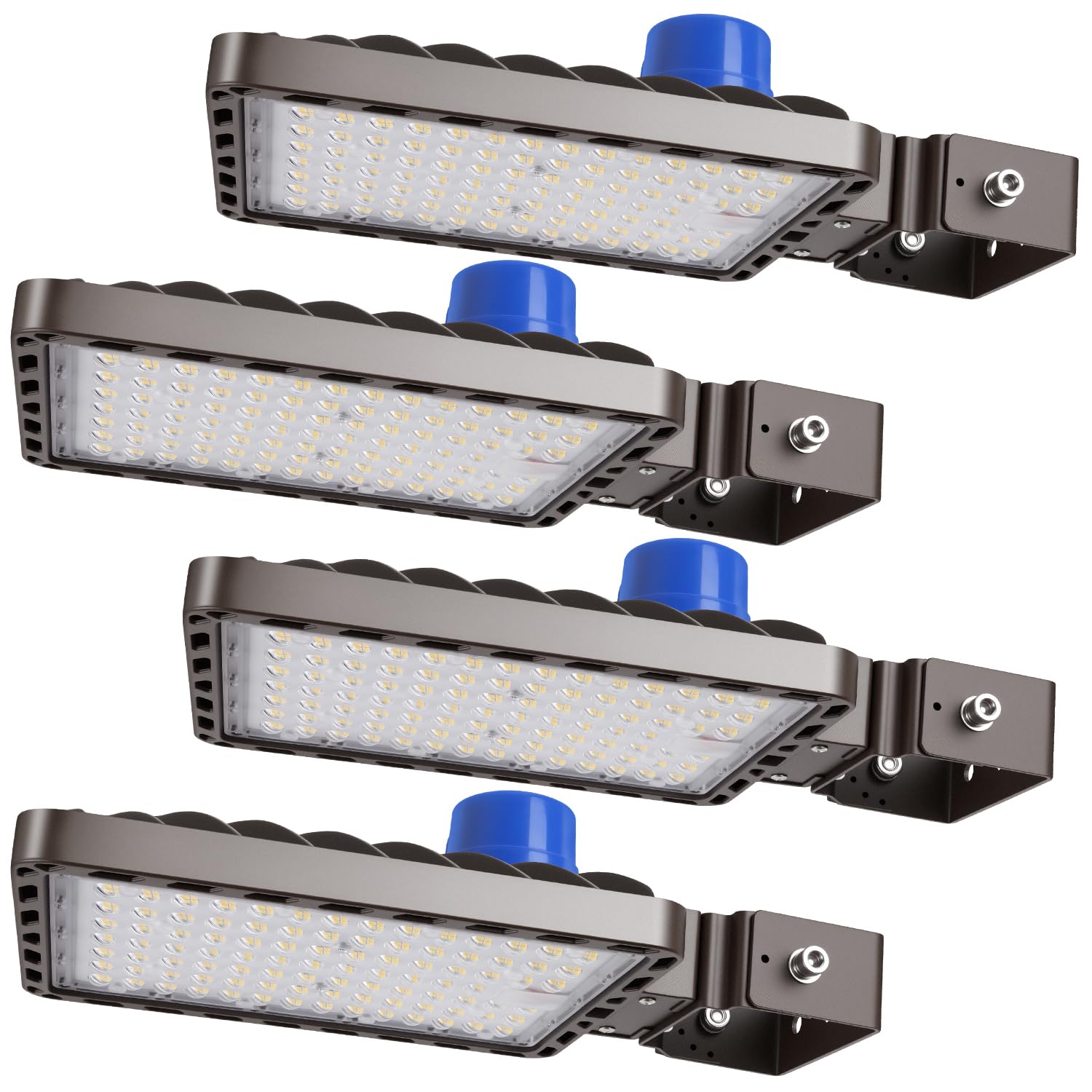240W 4 Pack LED Parking Lot Light,Adjustable Trunnion Mount