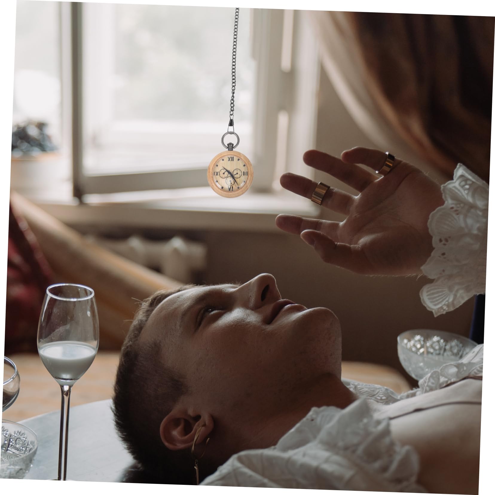 TENDYCOCO 6 Pcs Pocket Watch Jewelry Silver Chain Digital Pocket Watch Display Watch Chain Watch Accessories Decor Watch Case Automatic Pocket Watch Pin Watch Chains Link Metal