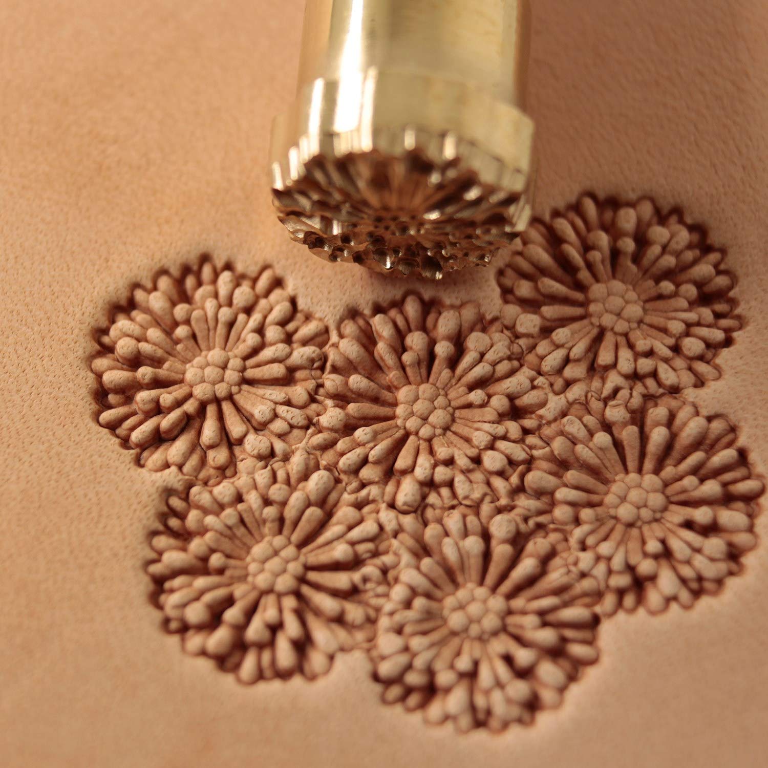 Aster Flower Leather Stamp Tool Stamps Stamping Carving Punches Tools Craft Leathercrafting