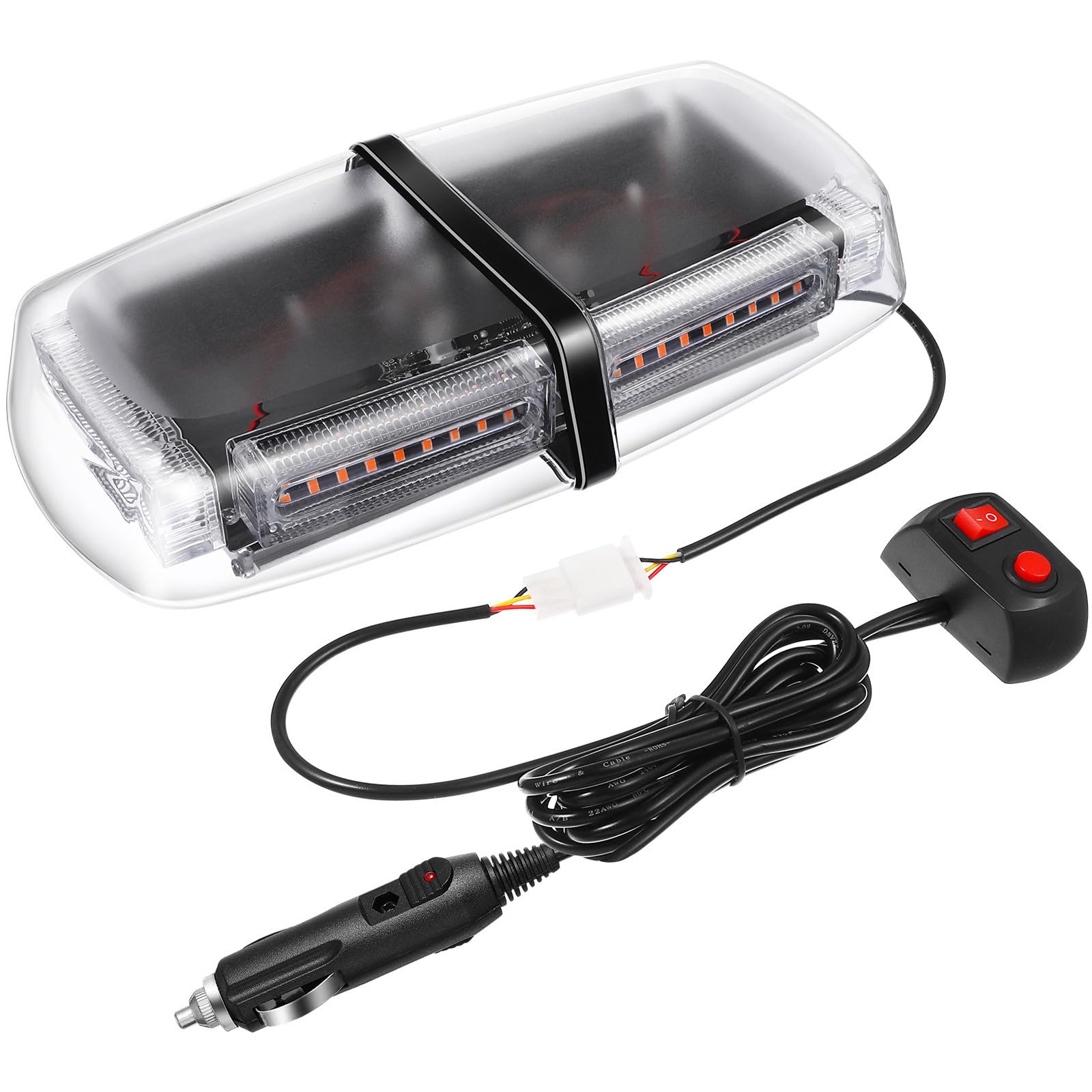 Veemoon Luz Intermitente LED para Techo de Coche con Base Magnética, Alta Luminosidad y Resistente Intemperie para Señalización de Emergencia y Advertencia