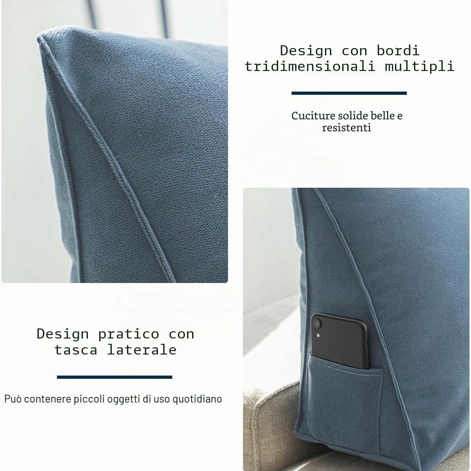 ZLZNX Cuscino da Lettura, Cuscino da Schienale, Letto/Divano, Cuscino A Cuneo, Testiera, Cuscino da Letto, Schienale Letto, Cuscino Lombare, Cuscino di Supporto Letto per La Lettura,05,80X35X20cm