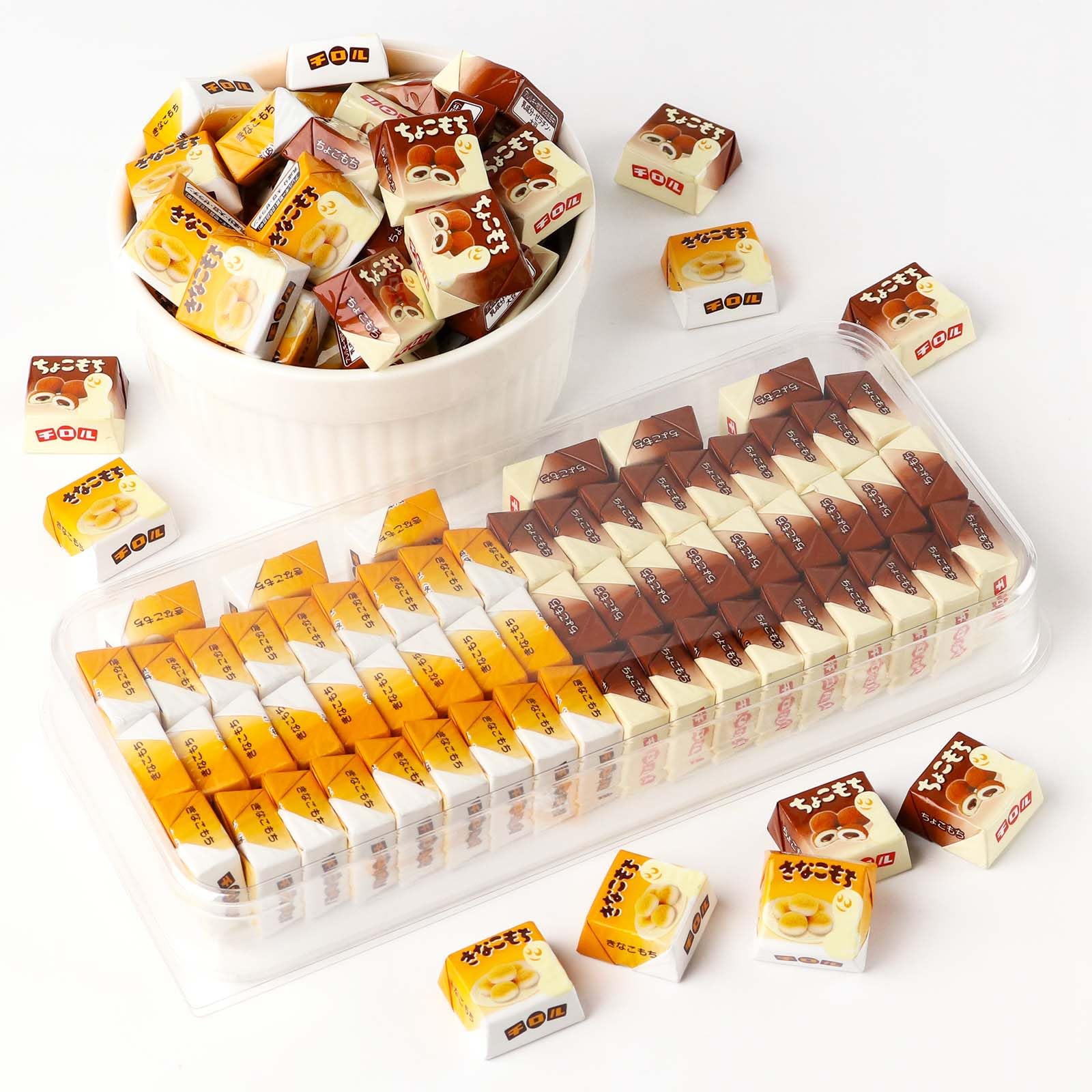 Amazon.co.jp: チロルチョコ もち2種 きなこもち ちょこもち 60個