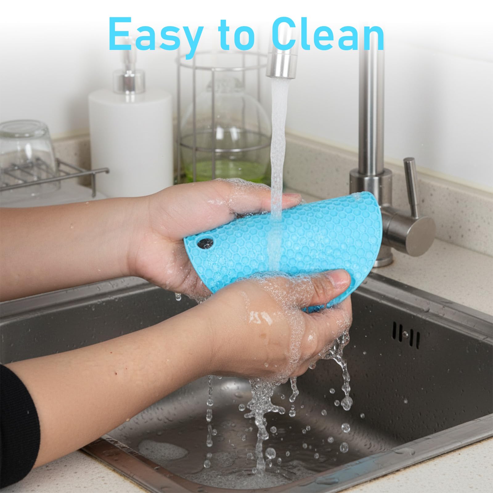 2 Pcs Bird Slow Feeder Mats, Interactive Foraging Mat, Extend Eating Time, Birds Toy for Parakeet, Cockatiel, African Grey, Conure (Blue & Grey) - image 3