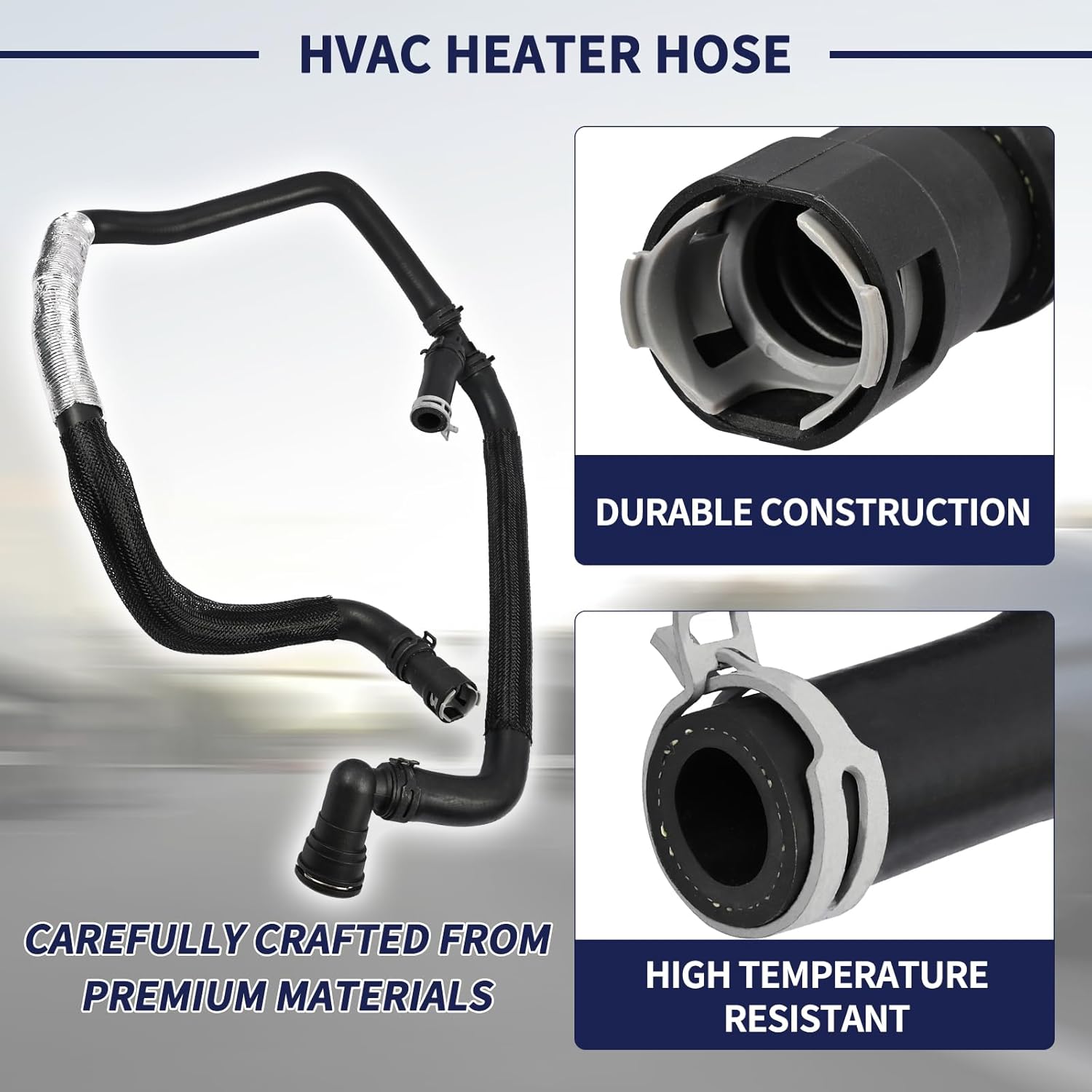 HVAC Heater Hose BL3Z-18472-J KH576 Compatible with Ford F-150 3.5L 2011-2014 Engine Heater Hose Assembly Replace BL3Z18472J
