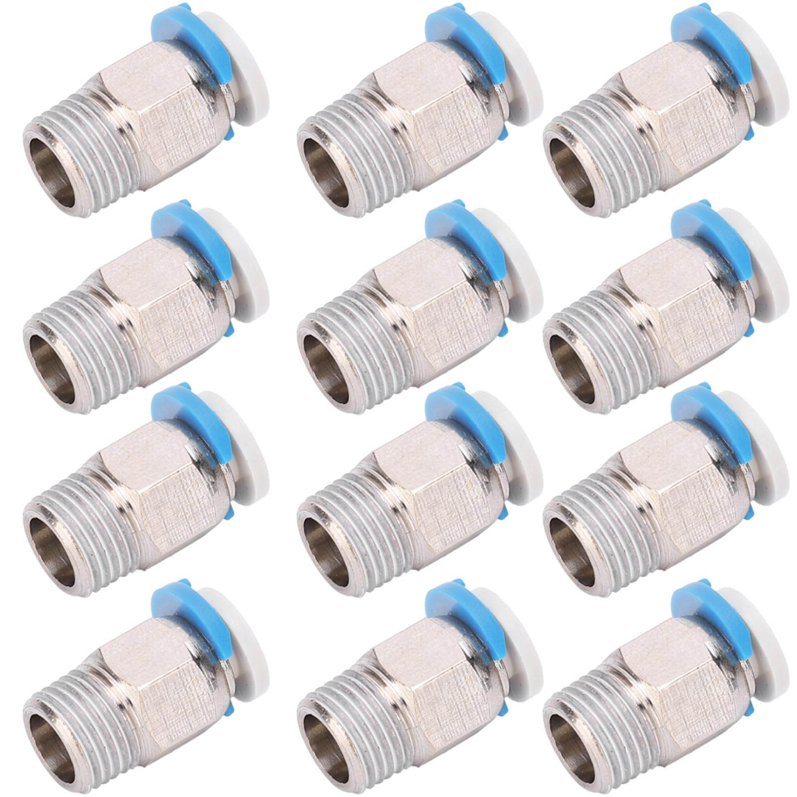 12 szt. Rurka PTFE M10 dla Drukarki 3D Bowden, Złącza Push-Fit do Głowicy Wytłaczarki 3D