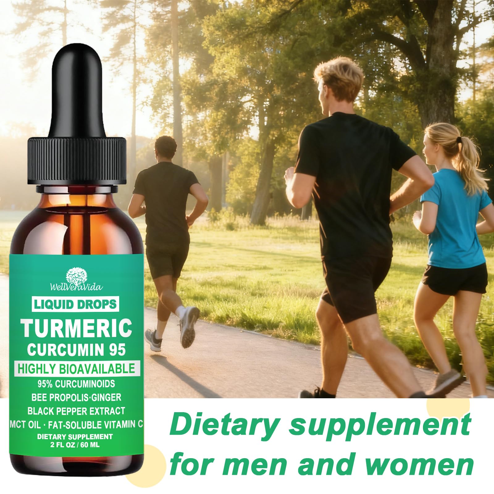 Turmeric Curcumin Supplement, Liquid Turmeric with Black Pepper & Ginger — Amazon image 7