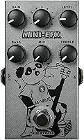 M-VAVE MINI-EFX Pedal de Efeitos Múltiplos para Guitarra Elétrica: 4 Overdrives, 4 Distorções, Boost, EQ de 3 Bandas, True Bypass e Design em Metal Compacto para Músicos