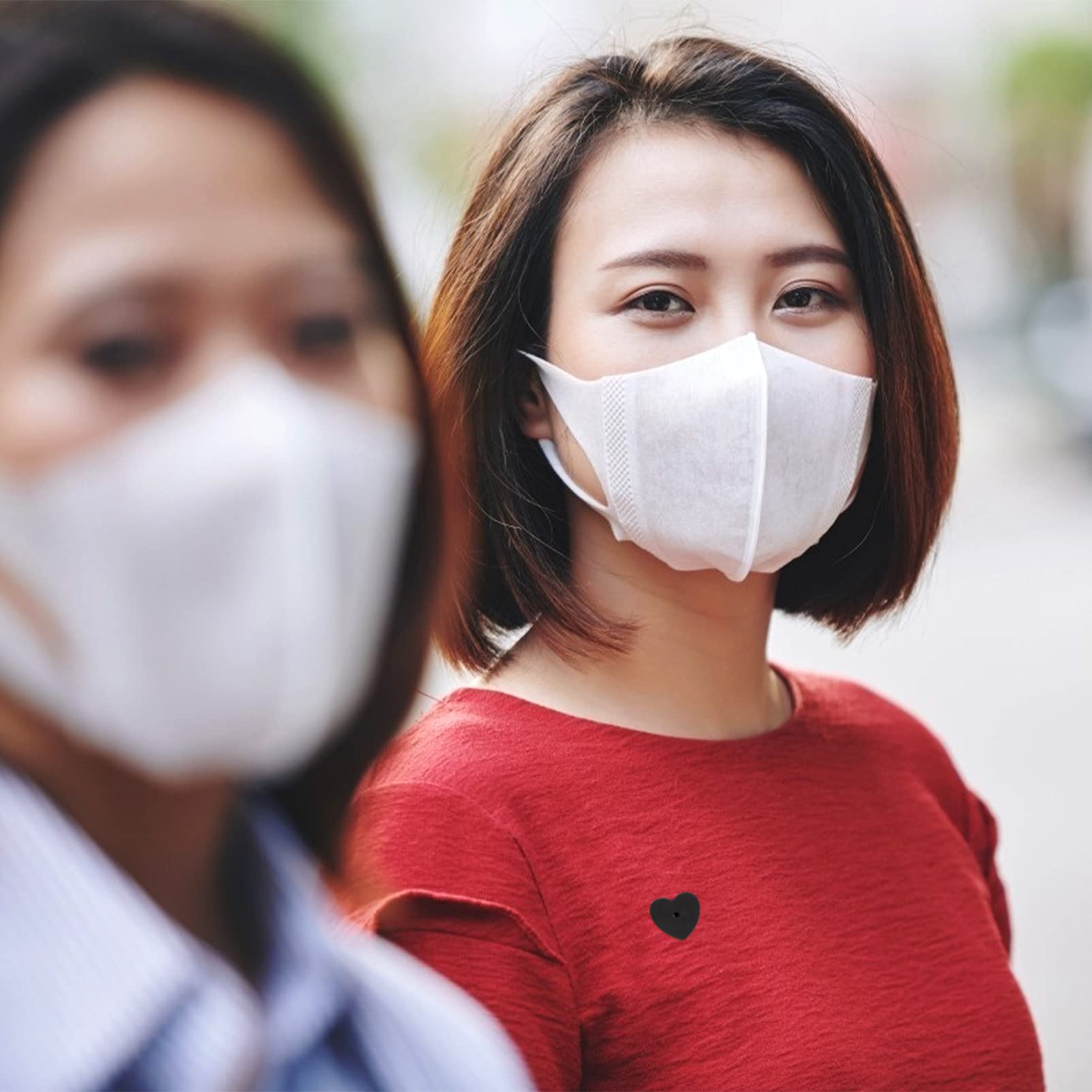 Healifty Locking Pin Backs 100pcs Rubber Pin Backs Heart Shape Clutch Backings Pin Cap Keeper Replacement for Uniform Badges Tie Tack Lapel Pin Black Nail Accessories