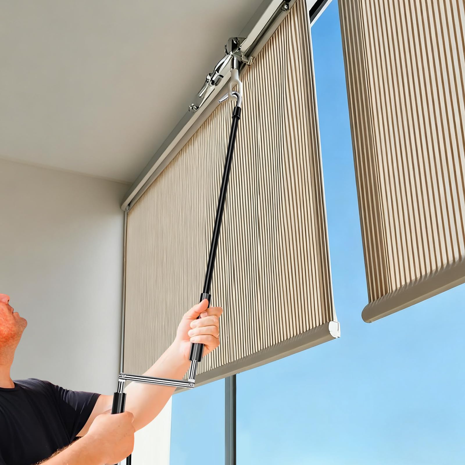 Markisenkurbel Ersatzteil Manuelle Kurbel für Markisen und Sonnenschutz mit Ergonomischem Griff für Innen und Außenrollos Sowie Überdachungssysteme