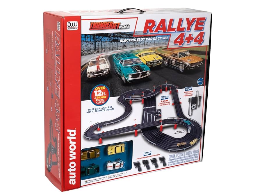 Amazon | Auto World Rallye 4+4スロットレースセット HO