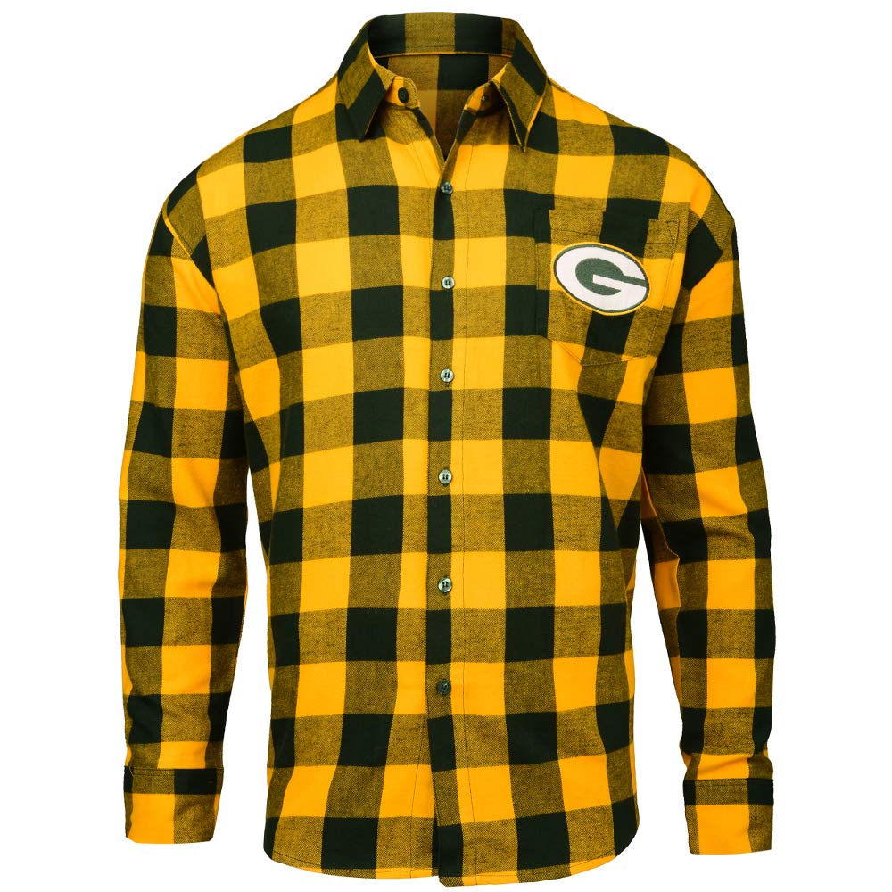 Green Bay Packers Large Check Flannel 