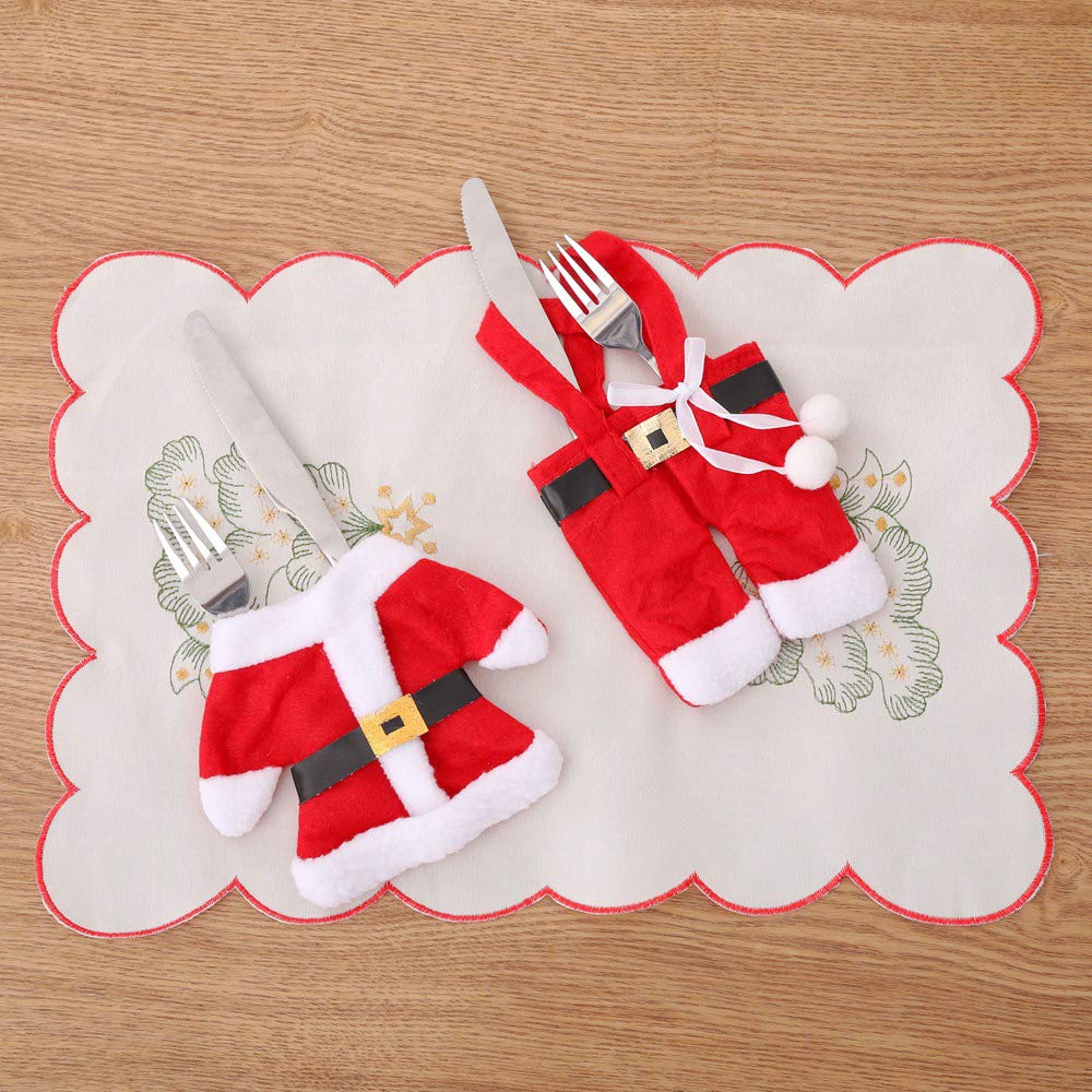 12 Porte-couverts En Feutrine étoile Pour Noël - Décorations De Table Avec Flocons, Couleur Grise