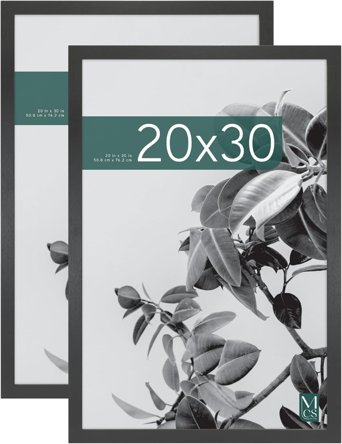 MCS Studio Gallery 20x30 Frame 2-Pack Black Woodgrain