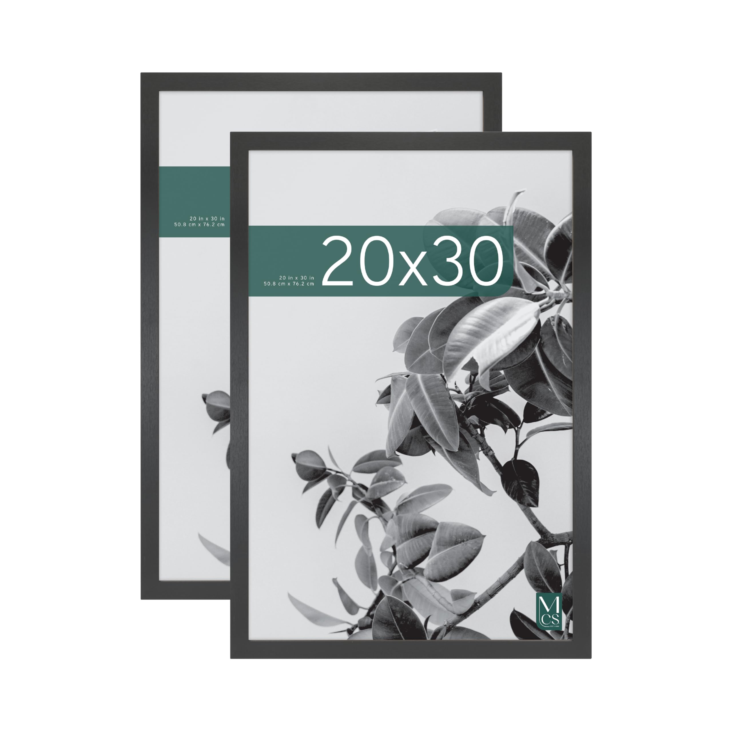 MCS Studio Gallery Poster Frame, 20x30, Black Woodgrain, 2-Pack