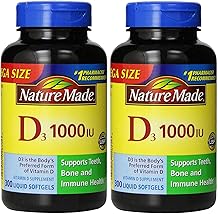 Nature Made Vitamin D3 1000 IU, 600 Softgels