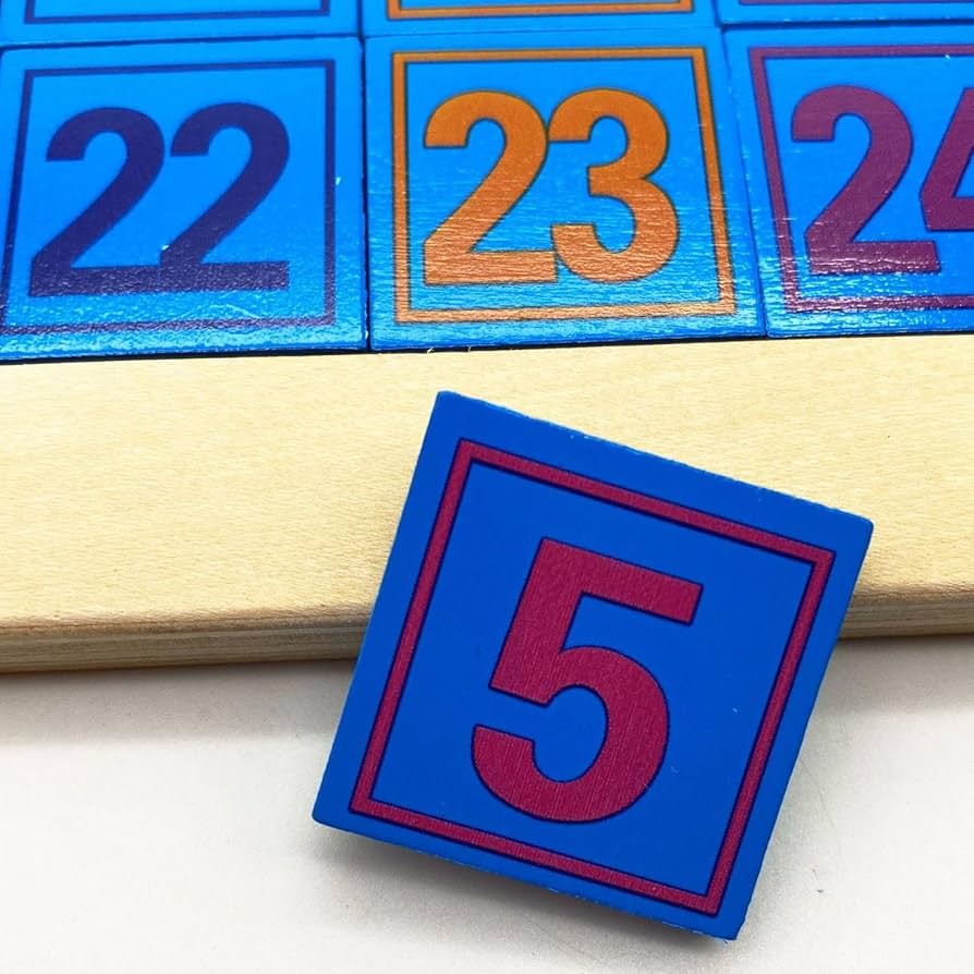 Amazon | Hopweik 数字パズル、子供向けスライドパズル - 25 個