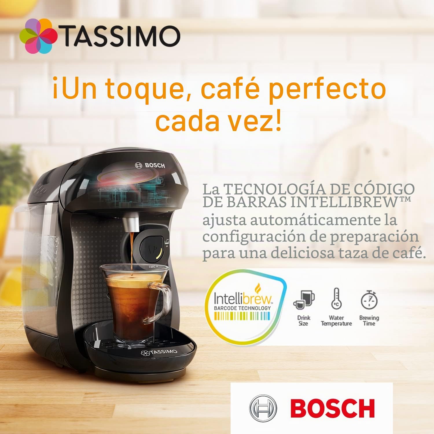 Tassimo Café HAG Crema Decaffeinato Cápsulas de Café - 5 Paquetes (80 Porciones)