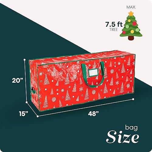 Miniatura 10 de Bolsa de almacenamiento para árbol artificial de Navidad de gran capacidad