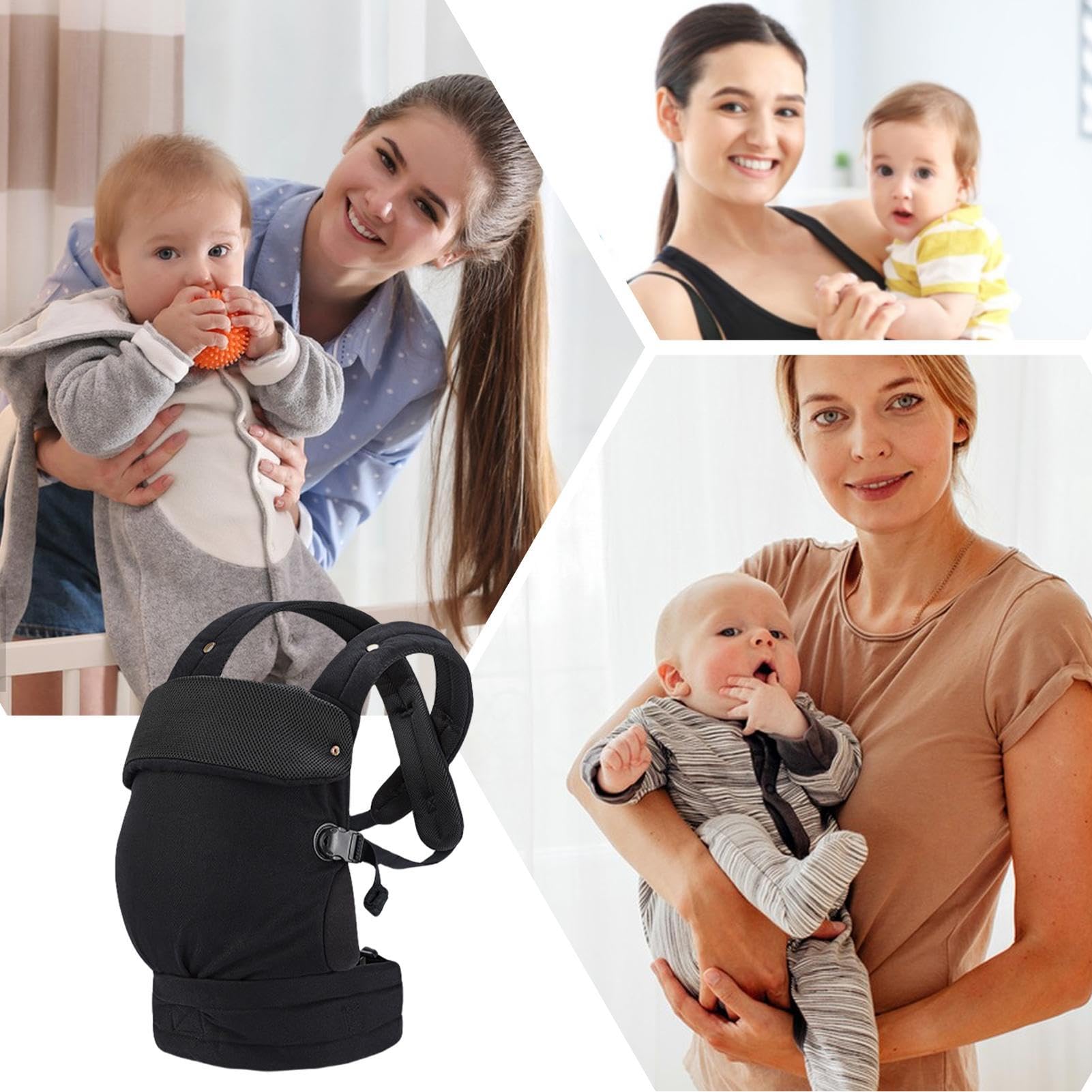 Mochila de Cara al Frente Ergonómico Ajustable Ligero y Suave para
